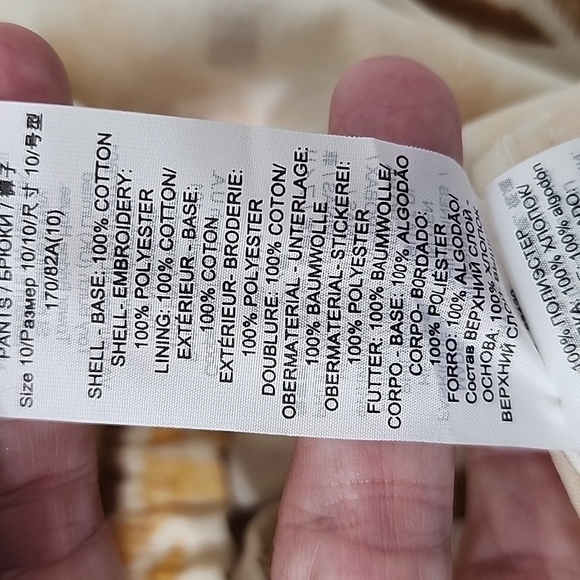 NWT Tory Burch Embroidered Cinched Ankle Pant Size 10 - Picture 16 of 16